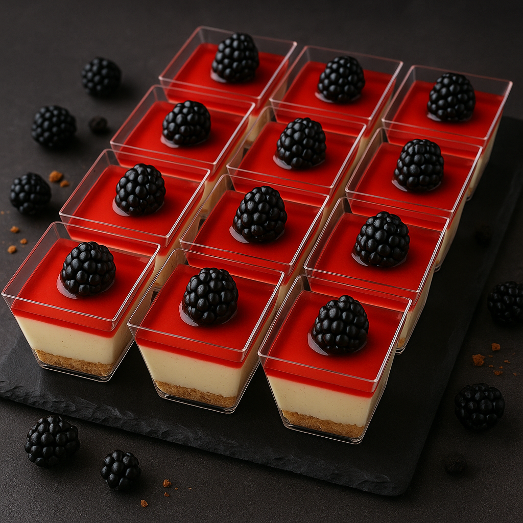 Cheese cakes with berries