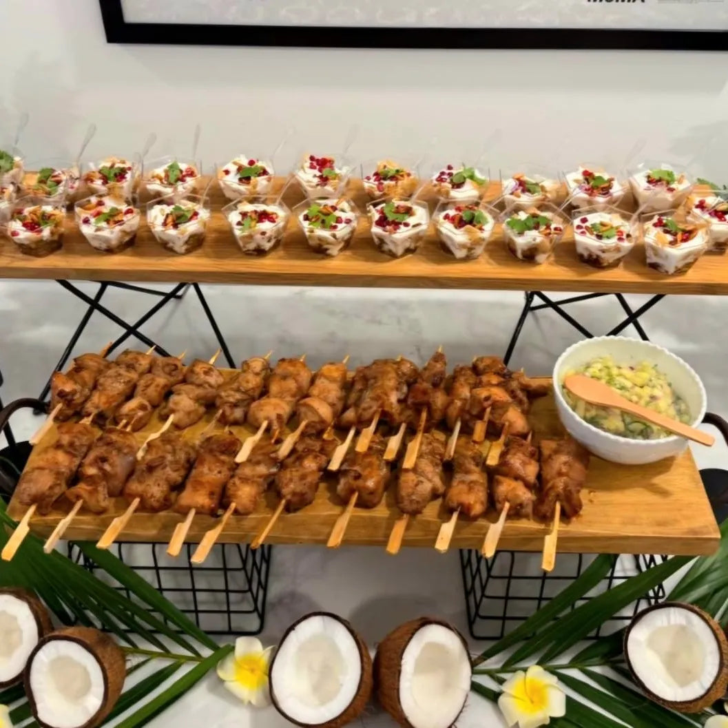 Jerk Chicken Skewers with Pineapple Salsa