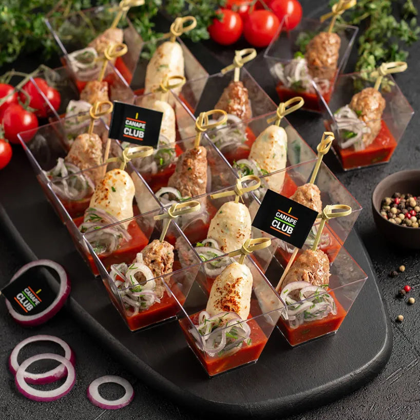 Assorted Mini Kebabs in Verrines