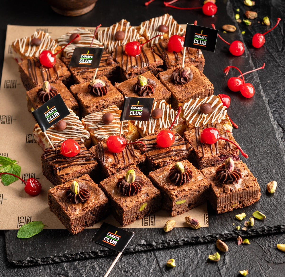 Drop-off catering dessert bites