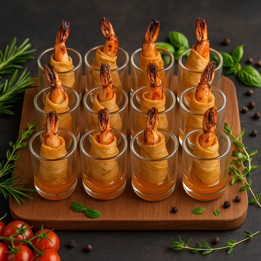 Shrimp Panko Cups with Sauce