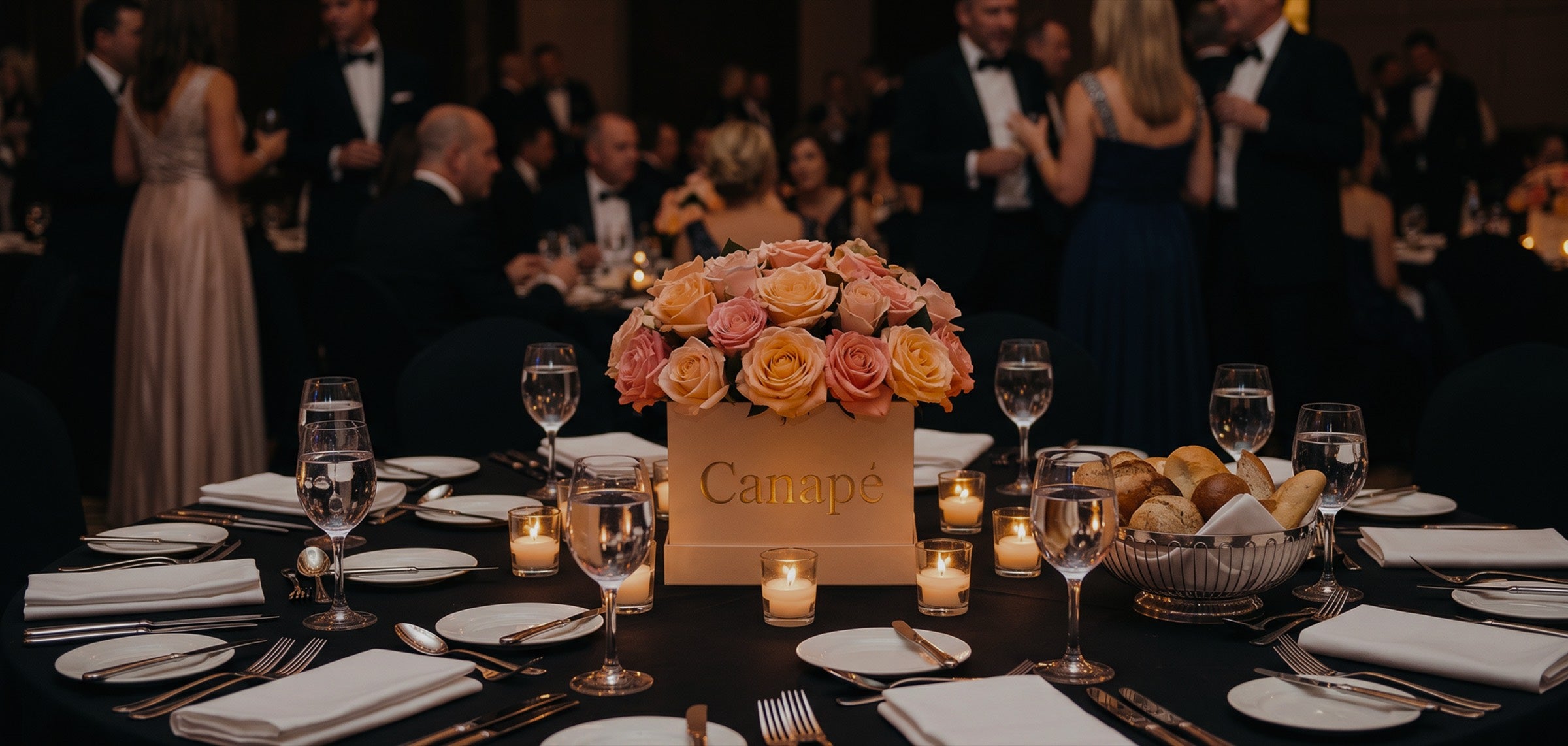 Corporate gala dinner catering by Canape