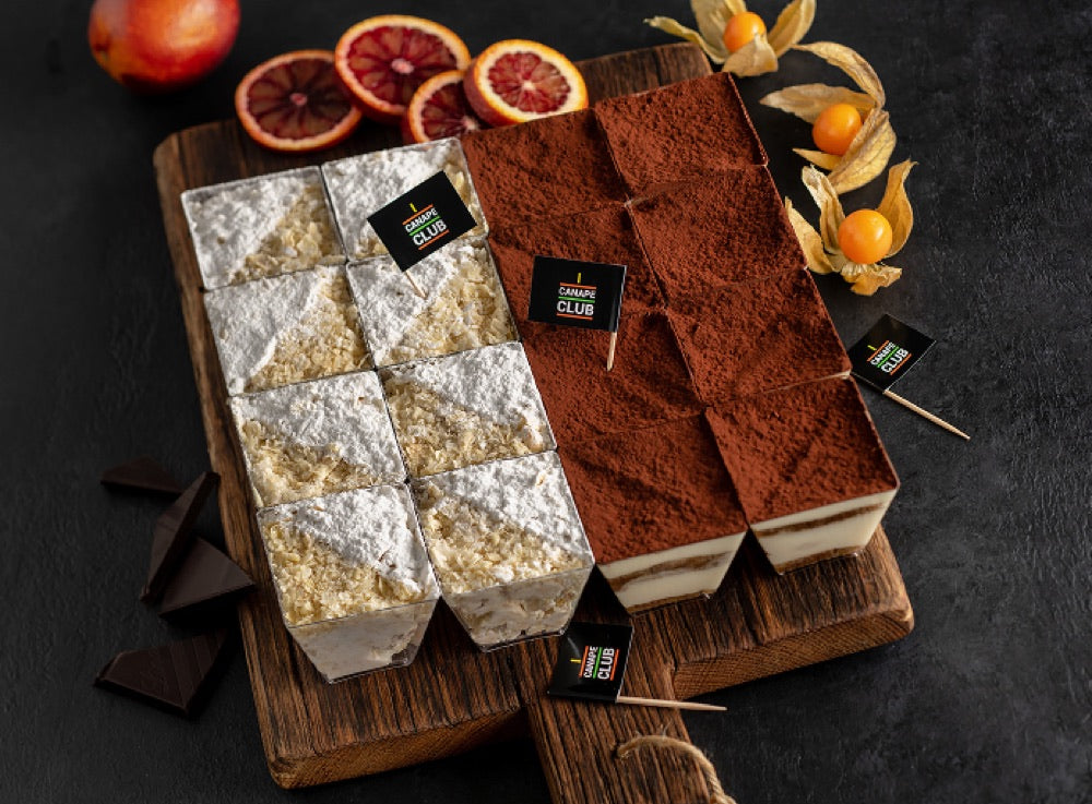 Assorted dessert bars selection