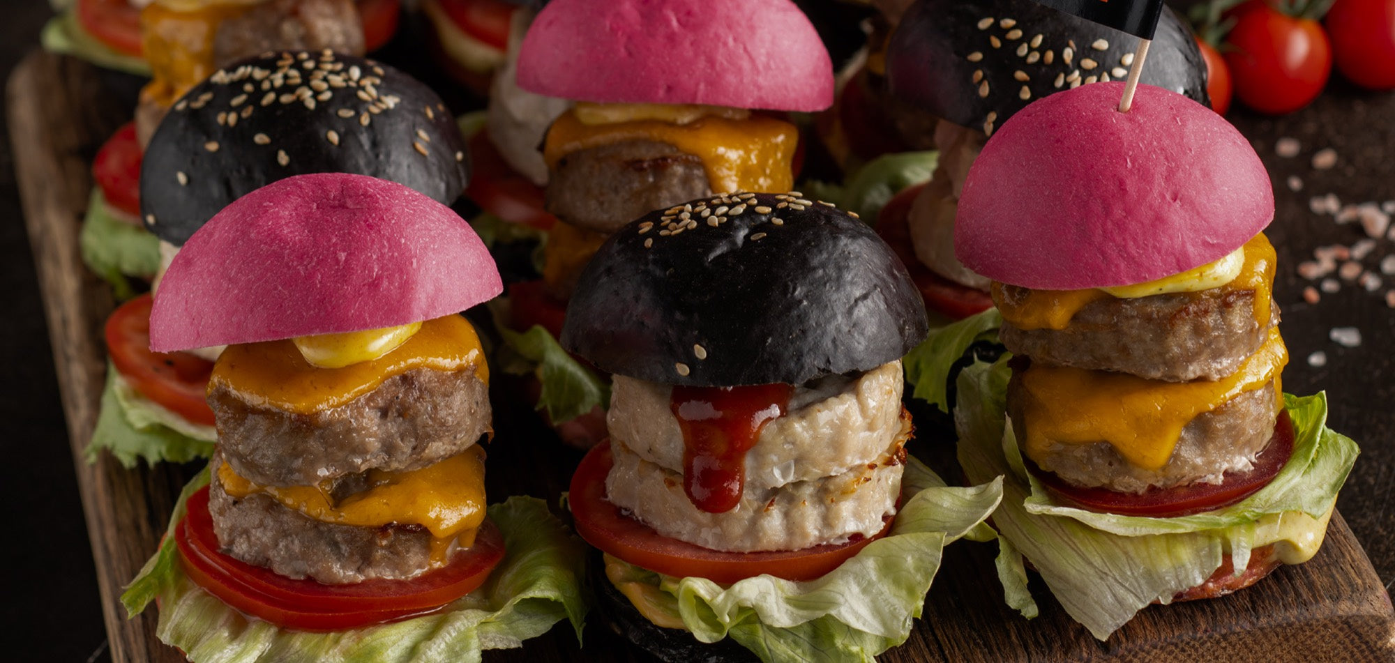 Drop-off catering mini sliders by Canape